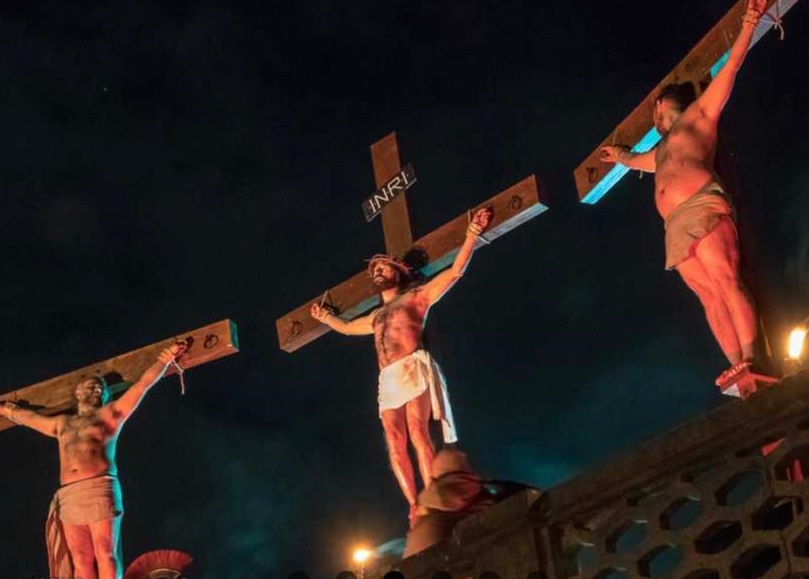 La Via Crucis di Frosinone - Crocifissione in piazza del popolo