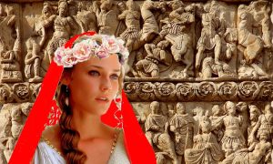 Il matrimonio romano - Bassorilievo con sposa