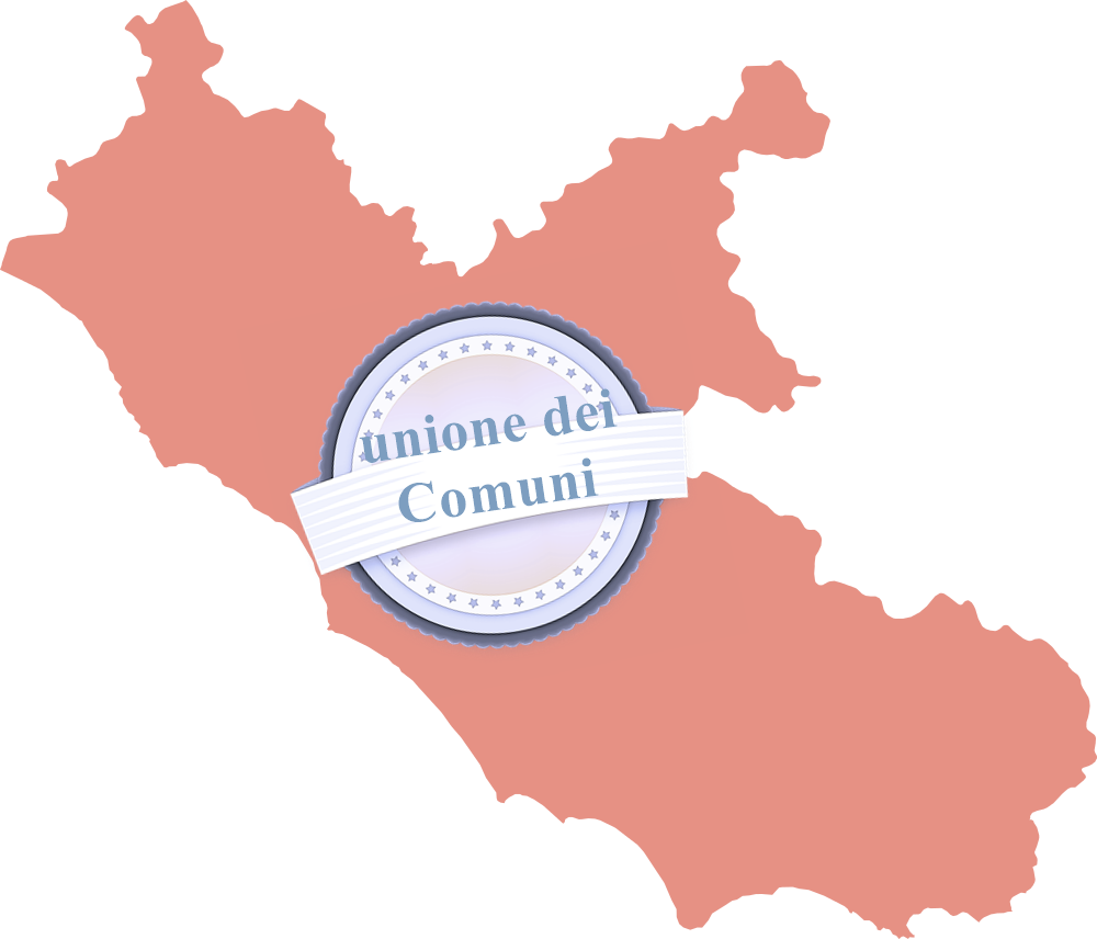 Città intercomunale - Cartina del Lazio