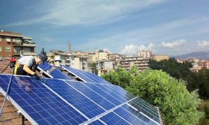 Pannelli fotovoltaici - tetto di Frosinone