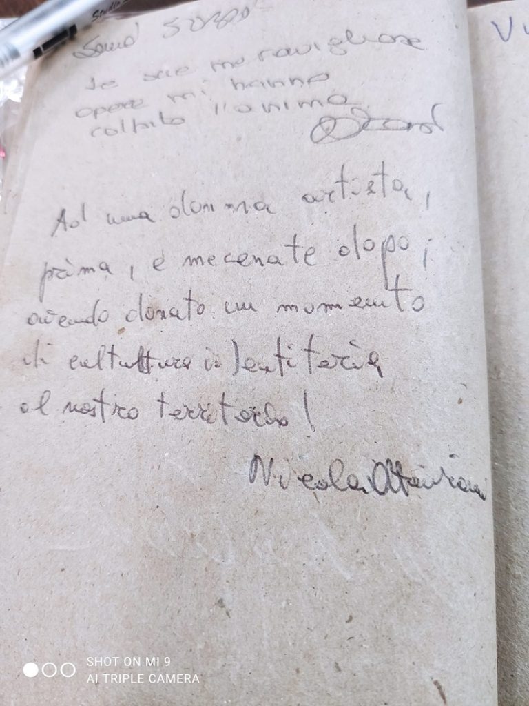 Maria MAnsueto  - Autografo del sindaco