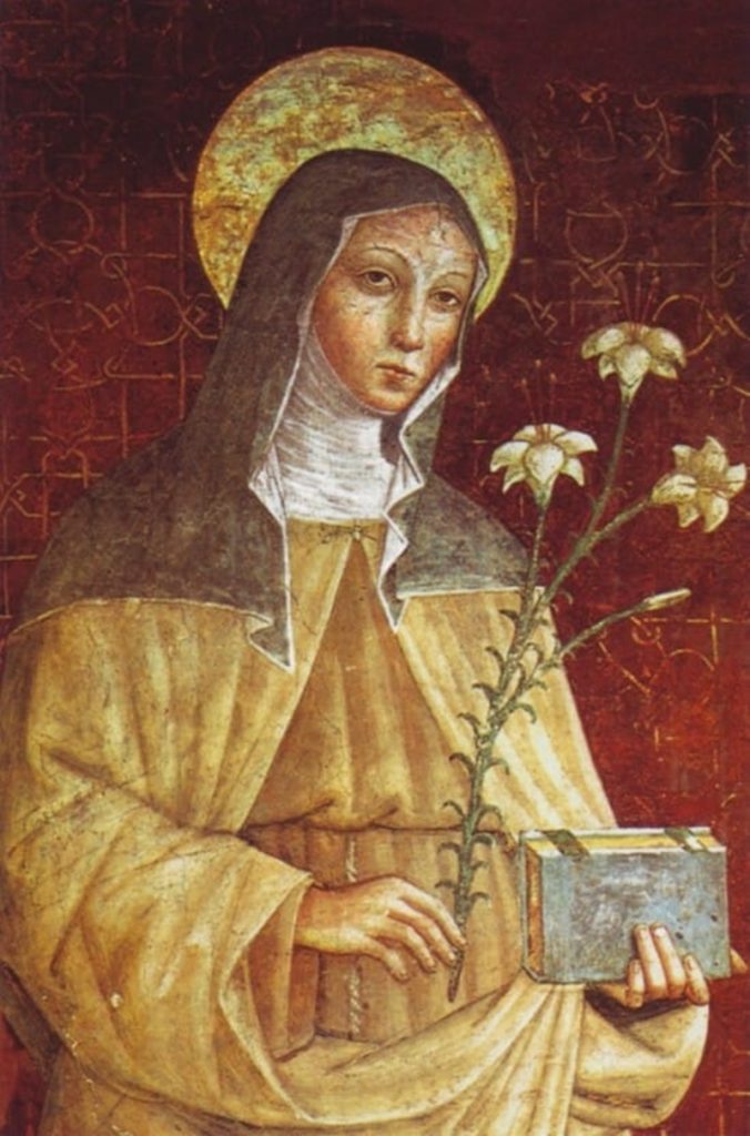 Monastero di Santa Chiara -  Santa Chiara in un dipinto