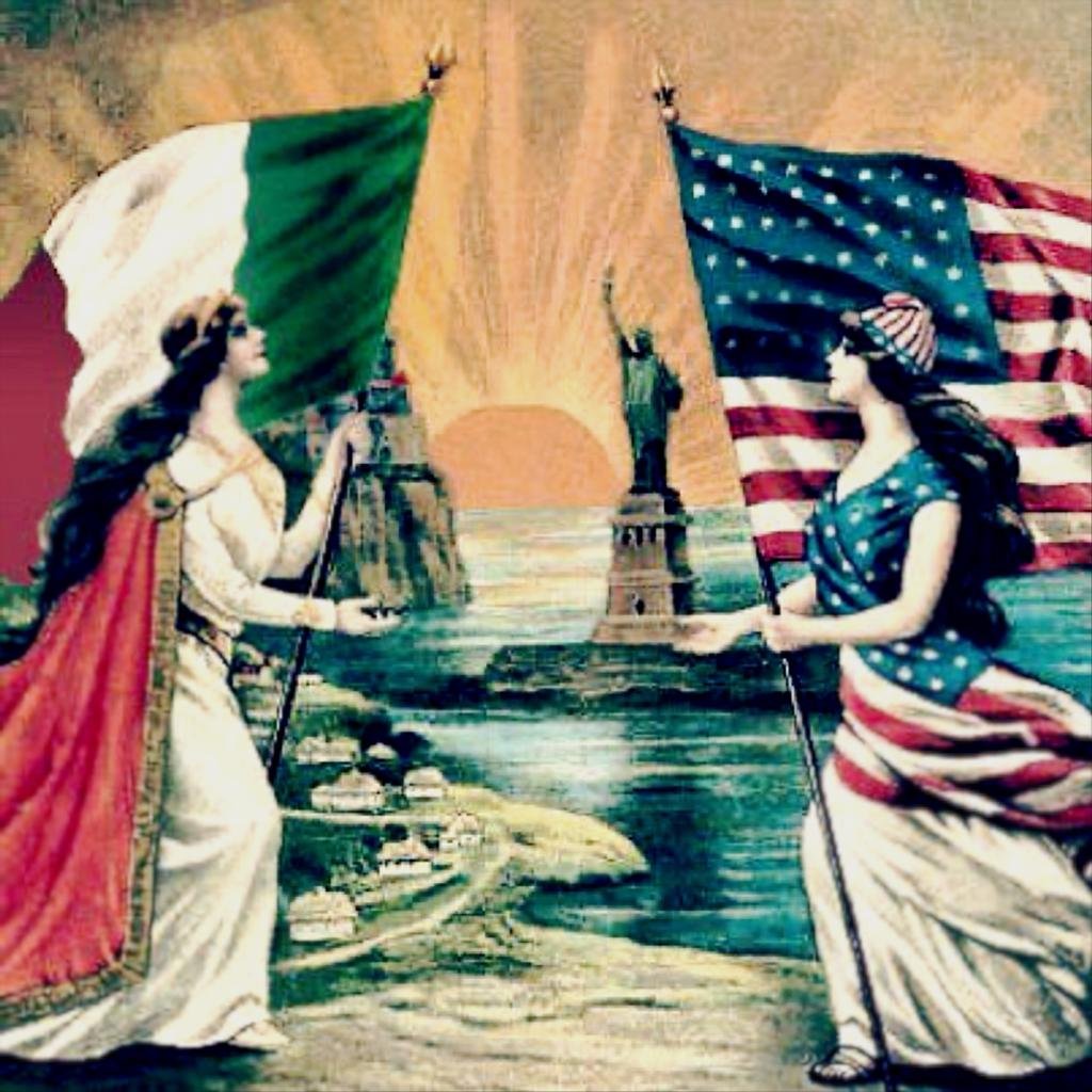 Ciociari nel mondo con il MAIE - Statua Della Libertà e raffigurazione delll'Italia