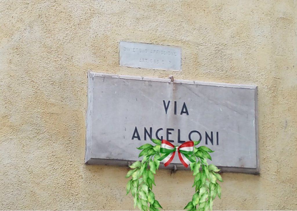 Centro storico - Targa Di Via Angeloni a Frosinone