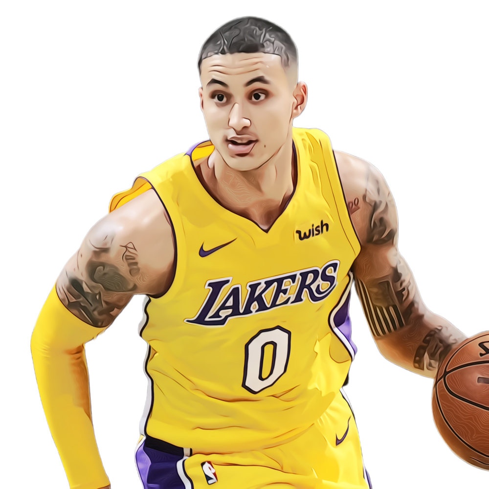 canotta gialla - giocatore dei Lakers