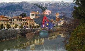La Befana sfreccia in Ciociaria- Sora E Befana in volo