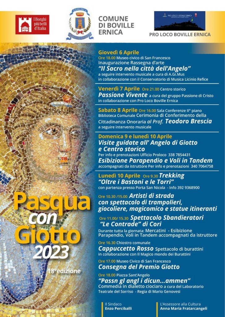 Pasqua e Pasquetta in Ciociaria - Pasqua Giotto2023 con locandina