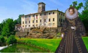 Castello Colonna di Patrica- Castello Con Fiume Sacco e lucrezia