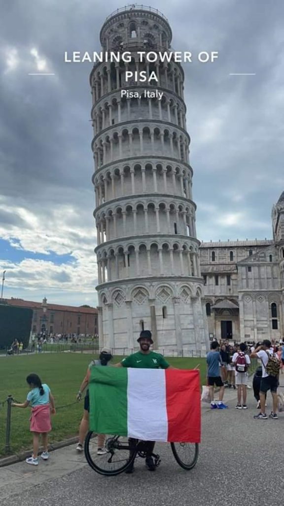 Dalla Francia in Ciociaria in bici - Torre Di Pisa in foto