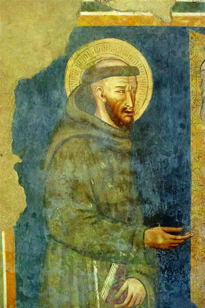 Ritratto di San Francesco in vita - Affresco del santo 