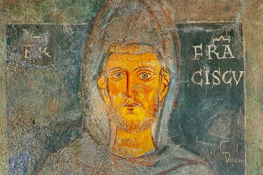 Ritratto di San Francesco in vita - Immagine Subiaco del santo