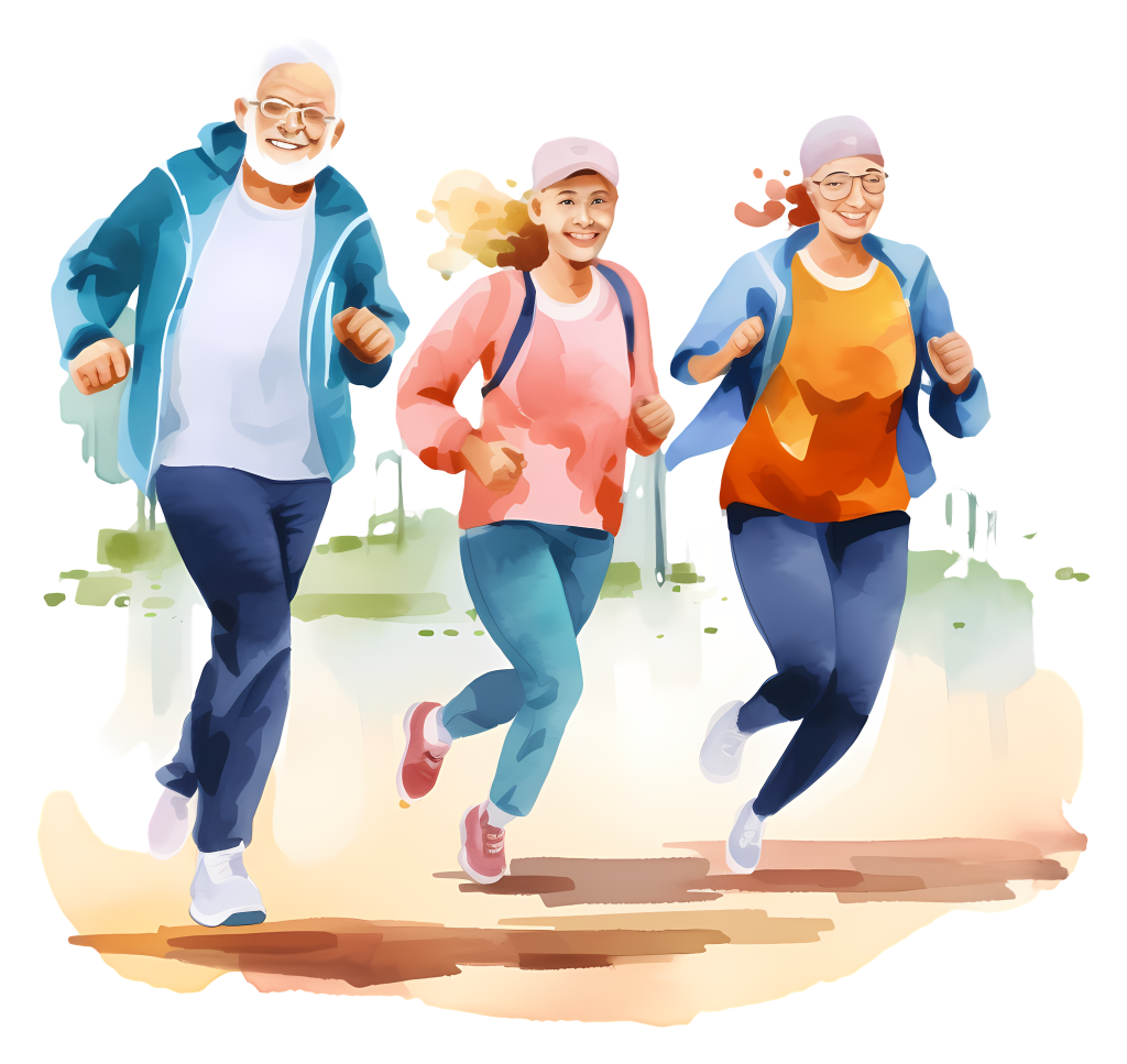 Domenica ecologica a Frosinone - Anziani che corrono