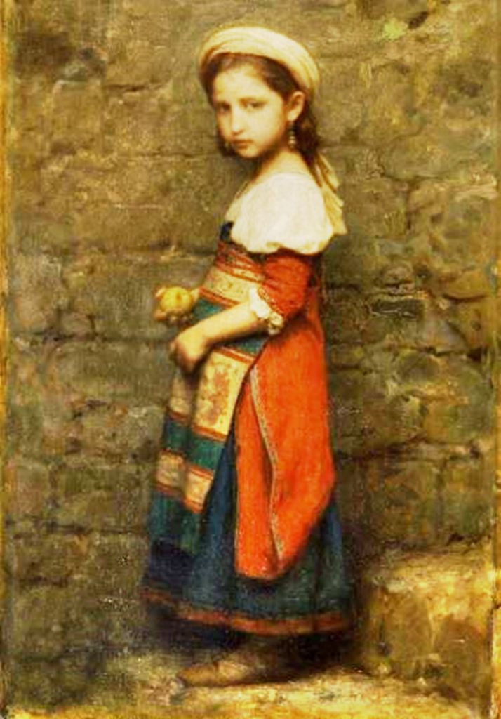 Maria Pasqua modella bambina - Bambina ciociara