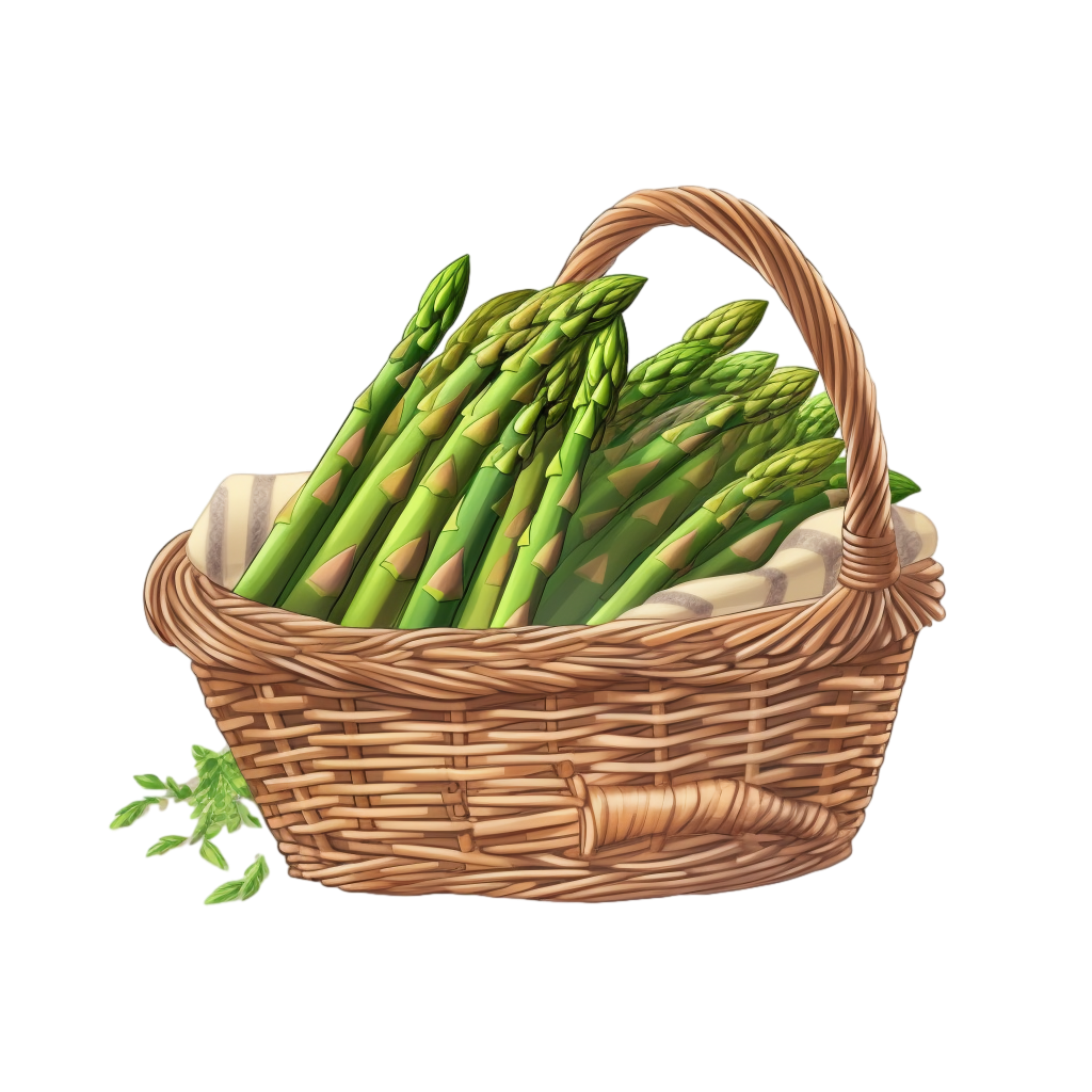 cucianre gli asparagi - Cesta Di Asparagi in foto