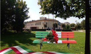 la panchina tricolore - Villa comunale di Frosinone
