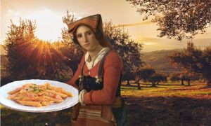 Pasta al baffo - Pasta Al Baffo con donna ciociara