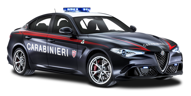 Disegnare e costruire auto - Giulia Dei Carabinieri in foto