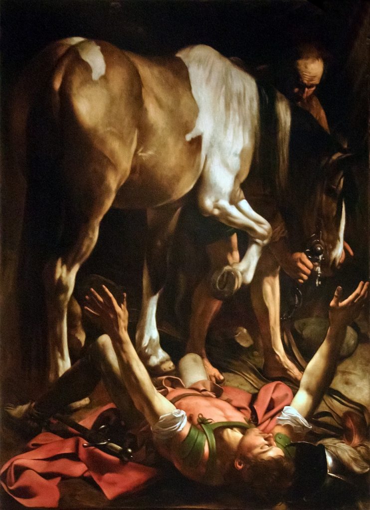 Caravaggio e il Cavalier D’Arpino - Quadro in foto