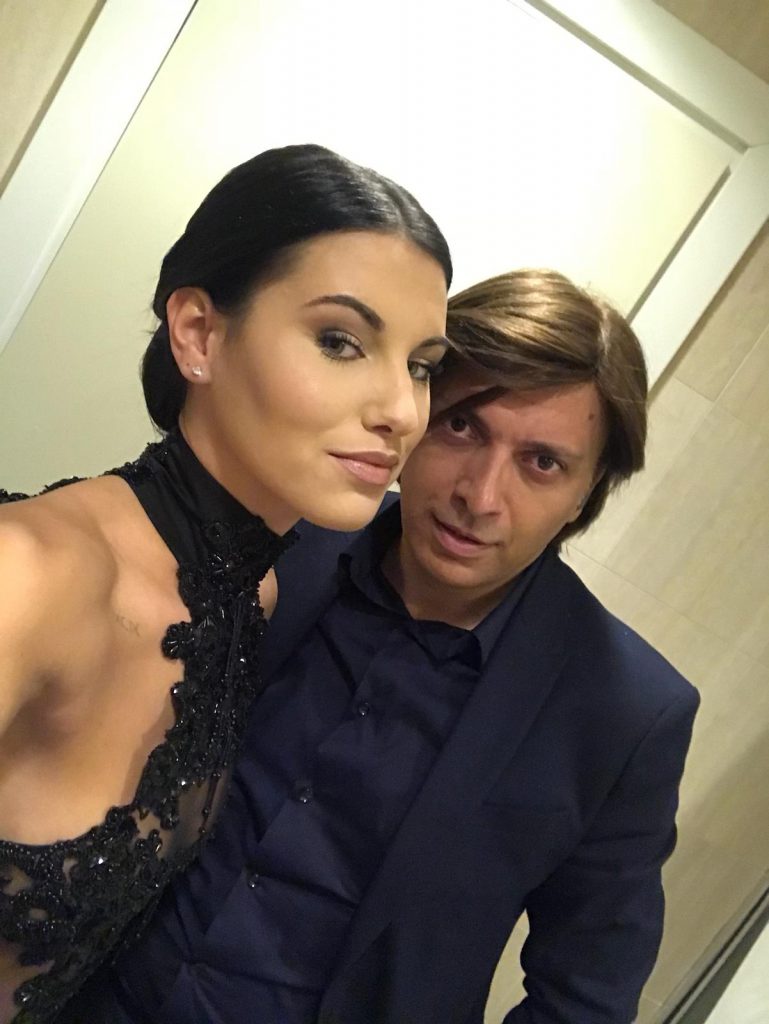 Miss Italia E anton giulio grande dietro le quinte del festival del cinema di roma