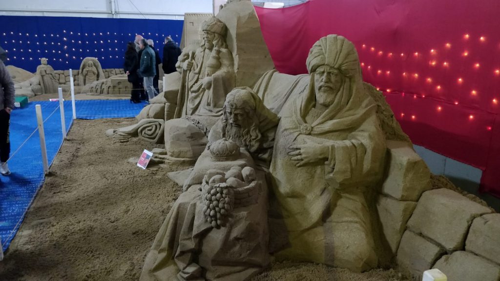 Presepe Di Sabbia con i Re Magi