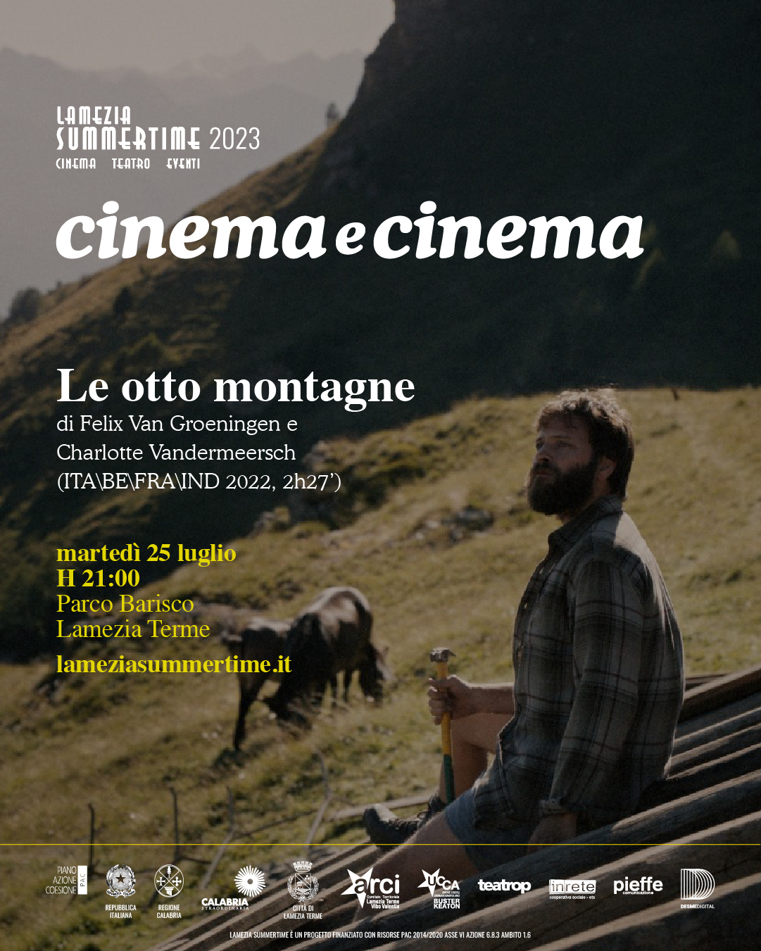 Lamezia Summertime: al via il festival con la proiezione del film Le otto  montagne - itLameziaTerme