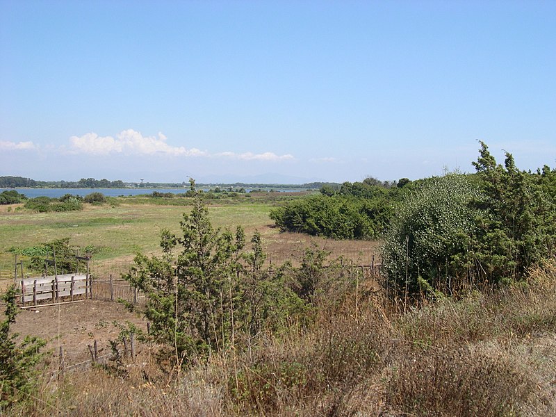 il lago di Fogliano - scorcio del Lago