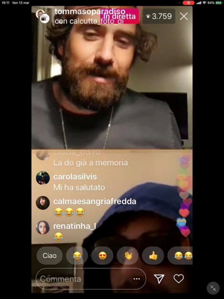 Calcutta il musicista pontino - Diretta Instagram per comporre