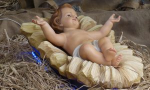 il presepe di Gaeta - Gesù Bambino appena nato