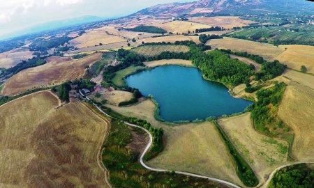 Il lago di Giulianello - Lago preso Dal Drone
