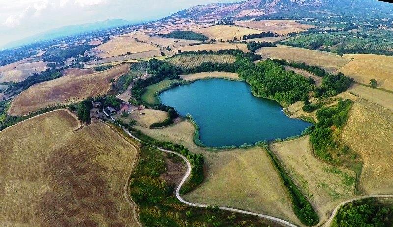 Il lago di Giulianello - Lago preso Dal Drone