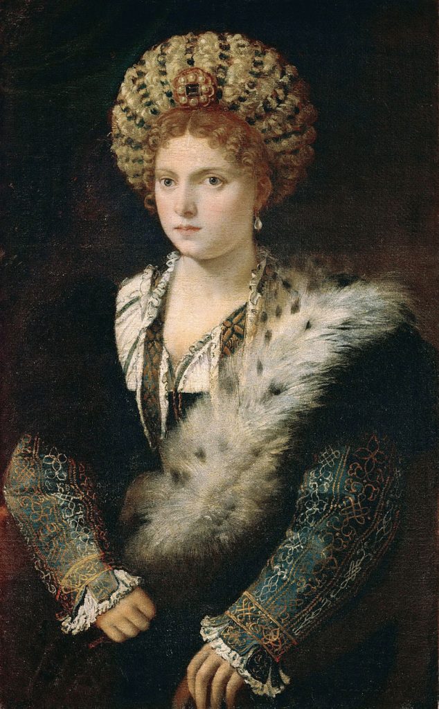 Ritratto ricavato da un medaglione - Isabella D'este ritratta