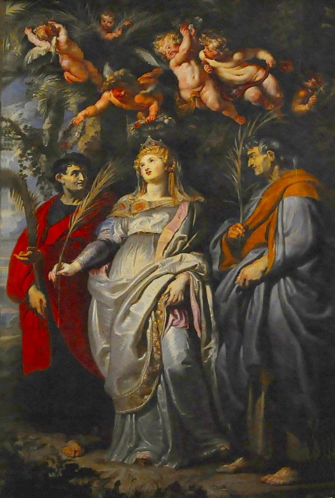 Parrocchia di Santa Domitilla - La Santa in un quadro storico