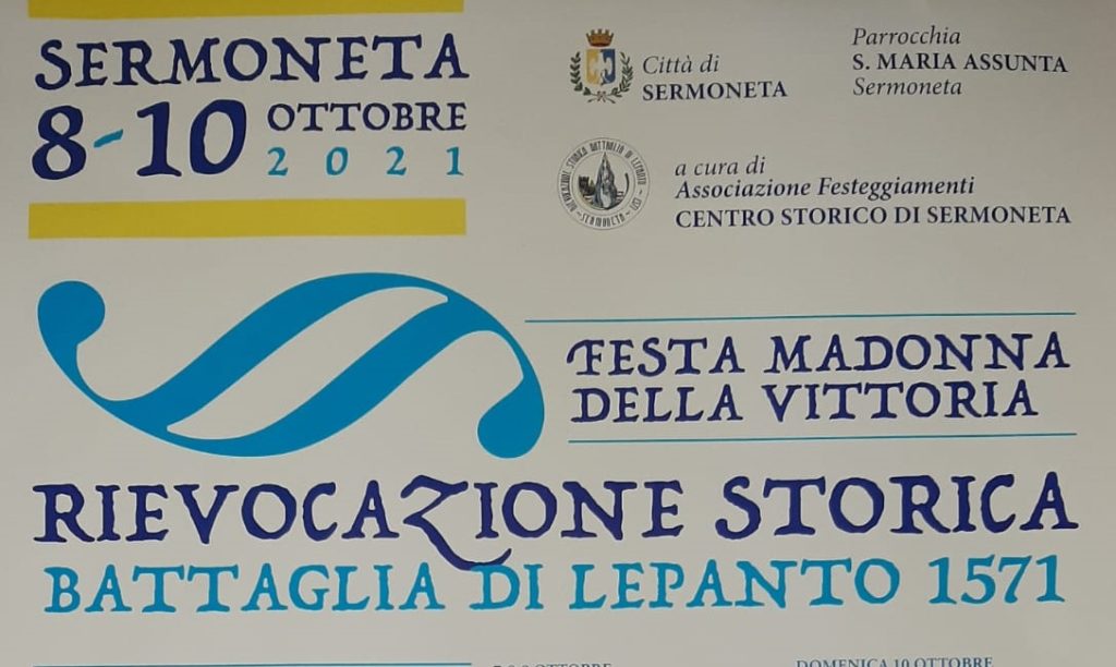 La battaglia di Lepanto - Locandina degli eventi previsti