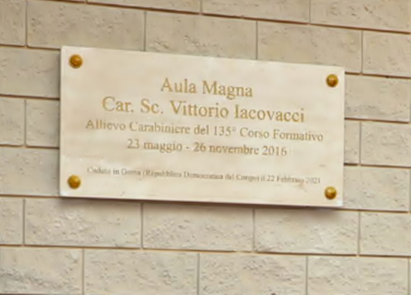 Medaglia d’oro al valor militare - Targa commemorativa