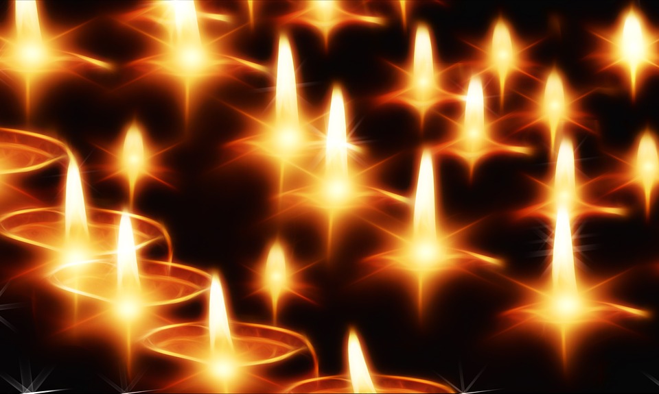 La candelora - Candeline luminose al buio