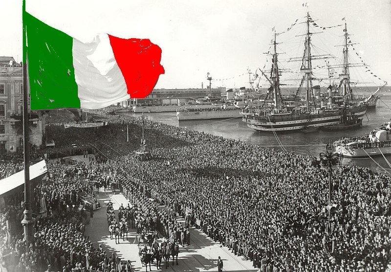 Giorno del ricordo a Latina - Trieste con la folla al porto