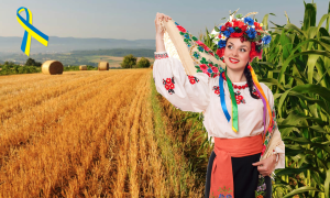Accoglienza delle famiglie ucraine - Campi Di Grano Ucraini con donna in costume