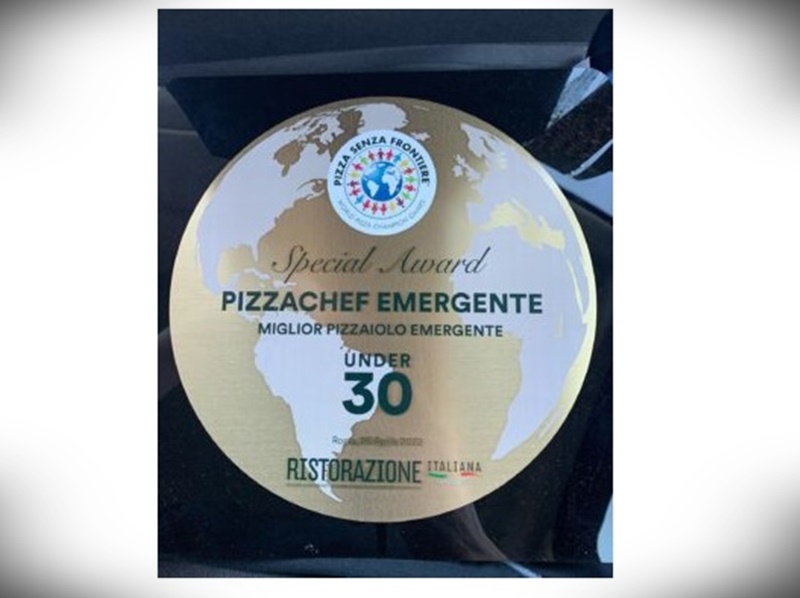 Pizza senza frontiere - Massimo Leone Campionato Mondiale  e placca