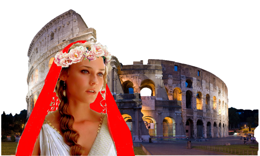 Le honoralia - Colosseo E Vestale per celebrazioni