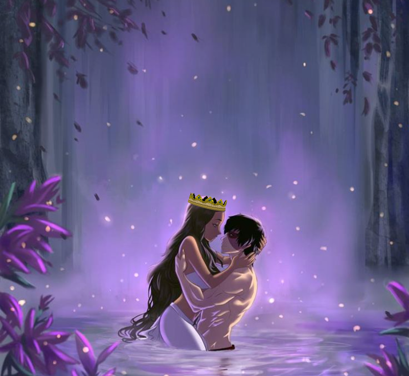 Camilla e il principe Ufente - Coppia che si bacia