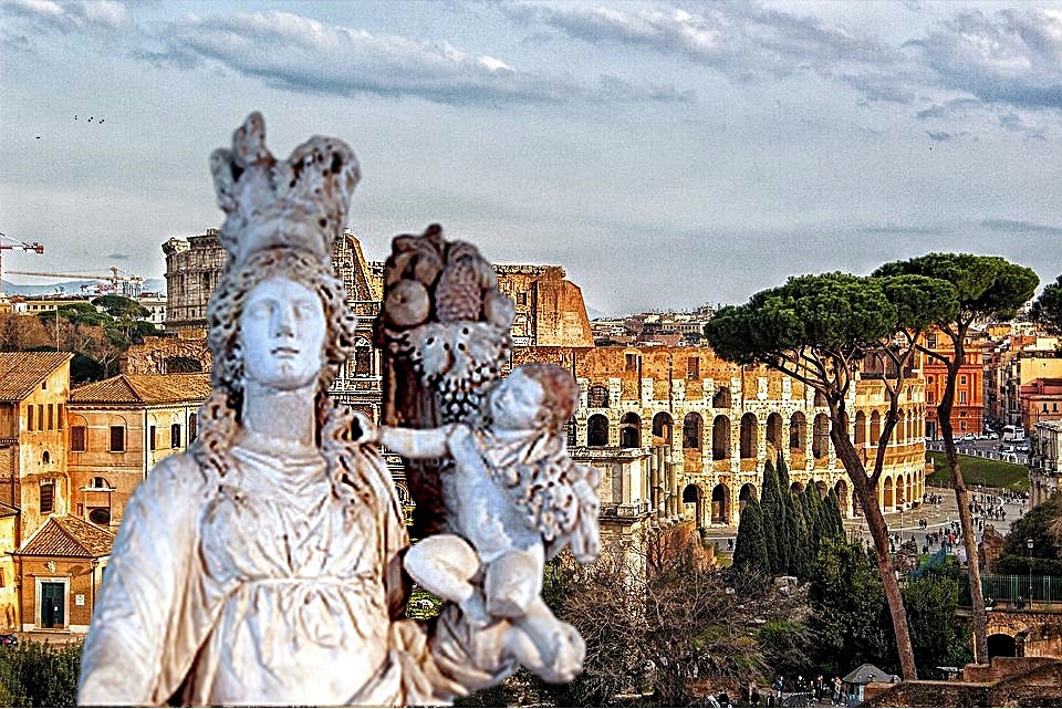 24 giugno a Roma - Colosseo E Dea fortuna