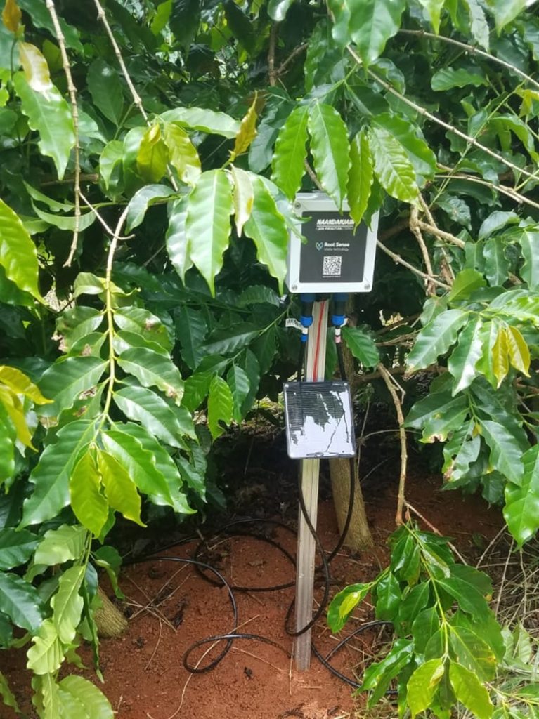 irrigare con lo smartphone - Sensore Tra La Vegetazione che rileva