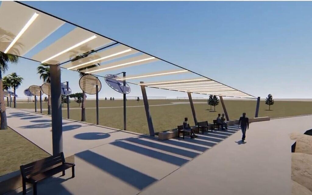 LumiWeave il tessuto fotovoltaico - Tenda Solare sulla spiaggia