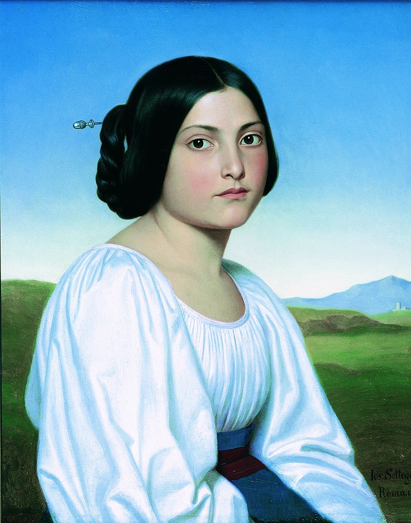 Vittoria Caldoni - ritratto in camiciola