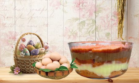 Zuppa inglese alla sezzese- Zuppa Inglese Su Tagliere e uova