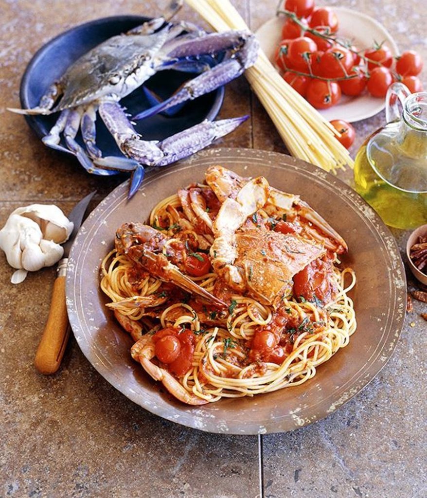 come cucinare il granchio blu - Spaghetti Al Granchio fresco
