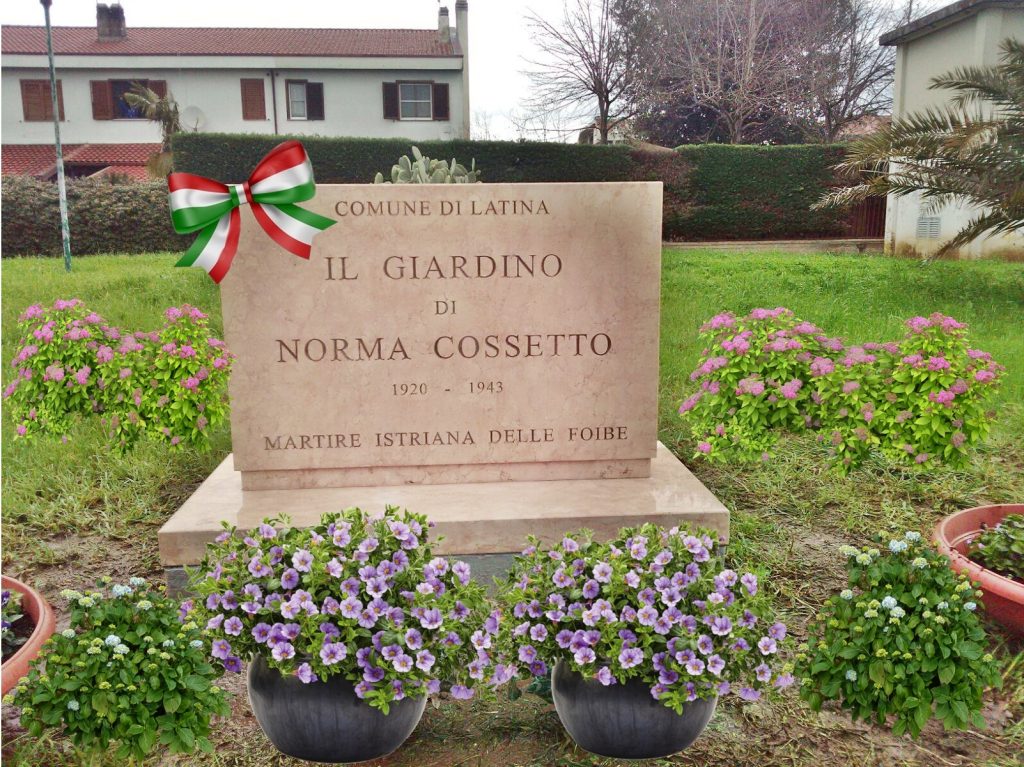 Norma Cossetto martire- Giardinetto Di Norma Cossetto fiorito