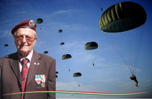 Luigi Tosti - paracadutisti in volo