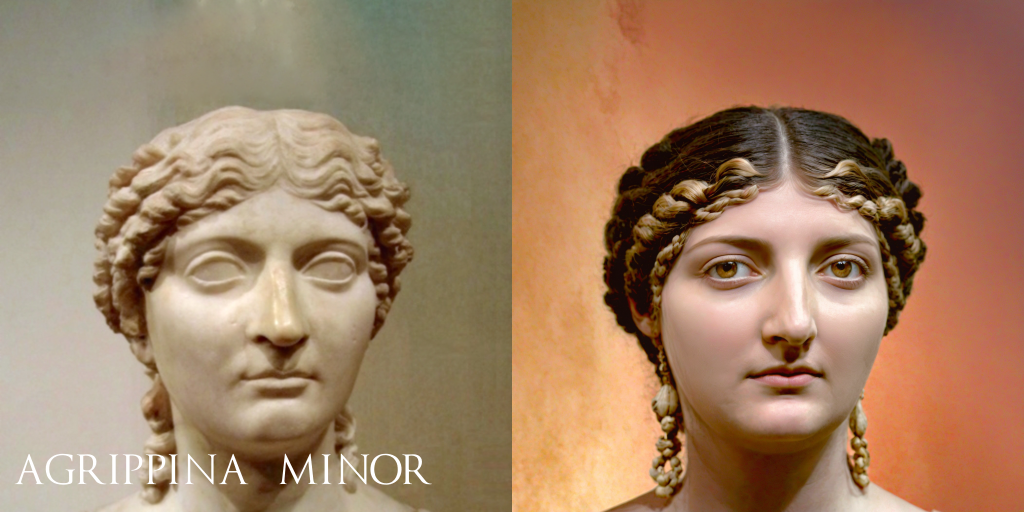 elaborazione grafica 
 - Faccia Di Agrippina Minore