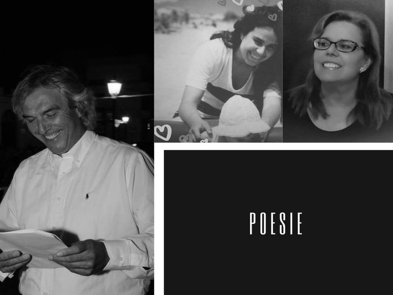 La poetessa Sergi e il marito sul palco